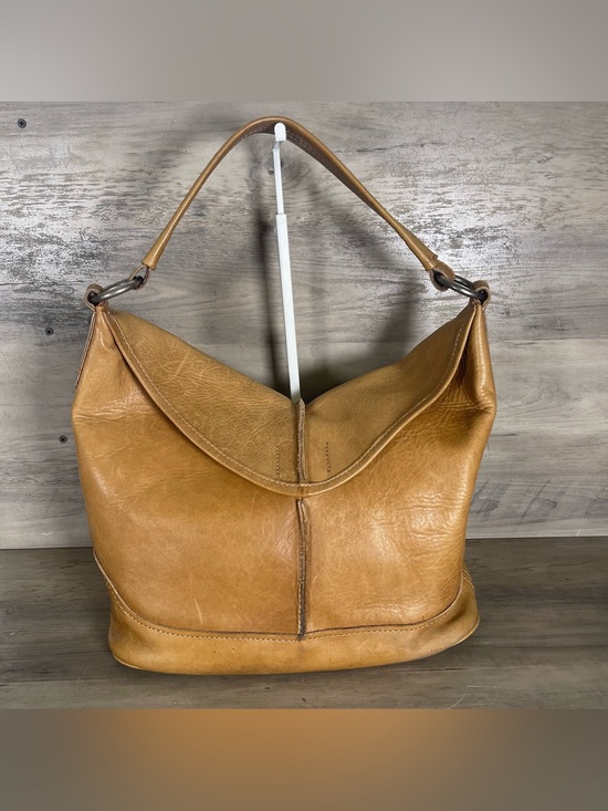 Frye Handbags - Frye Cara Tan Brown Leather Hobo Bag Purse Flap Magnet Western Rodeo Cowgirl
